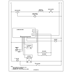 FEF352ASF Electric Range Wiring schematic Parts diagram