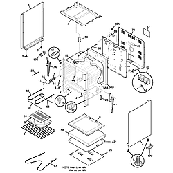 FEF352AUG Electric Range Body Parts diagram