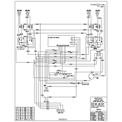 FEF366CCB Electric Range Wiring diagram Parts diagram