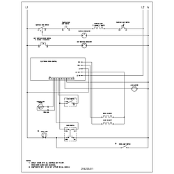 FEF366CCB Electric Range Wiring schematic Parts diagram
