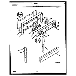 FEF367CATA Range - Electric Backguard Parts diagram