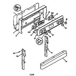 FEF367CATB Electric Range Backguard Parts diagram