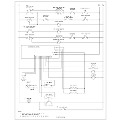 FEF380MXDCA Electric Range Wiring schematic Parts diagram