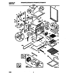 FEF389WFCD Electric Range Body Parts diagram