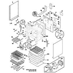 FEFL88ACC Electric Range Body Parts diagram