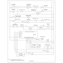 FEFL89CCA Electric Range Wiring schematic Parts diagram
