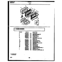 FGF353BADA Range - Gas Door Parts diagram