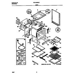 FGF379WECE Gas Range Body Parts diagram