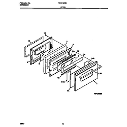 FGF379WECF Gas Range Door Parts diagram