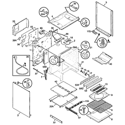 FGF379WECS Range Body Parts diagram