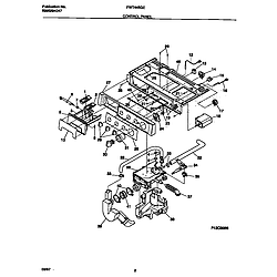 FWT445GES1 Washer Control panel Parts diagram