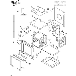 GBD307PDS09 Built In Oven - Electric Lower oven Parts diagram