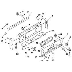 GJSP84902 Free Standing - Electric Control panel Parts diagram