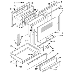 GJSP84902 Free Standing - Electric Door and drawer Parts diagram