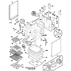 GLEF378CQB Electric Range Body Parts diagram