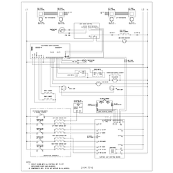 GLEFM397DSB Electric Range Wiring schematic Parts diagram