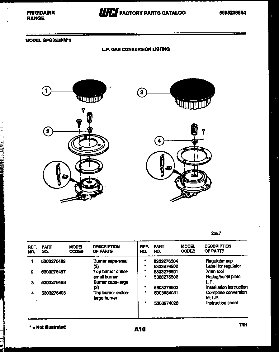 Frigidaire Gpg35bpmx1 Range - Gas Timer