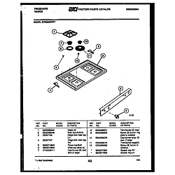 GPG35BPMX1 Range - Gas Cooktop Parts diagram