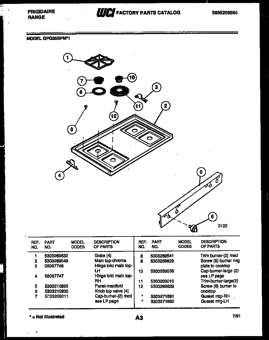 Frigidaire Gpg35bpmx1 Range - Gas Timer