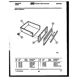 GPG35BPMX1 Range - Gas Drawer Parts diagram