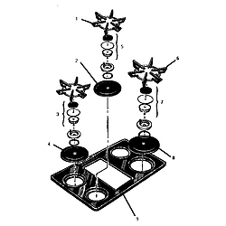 GSC30CVB Gas Range Main top Parts diagram