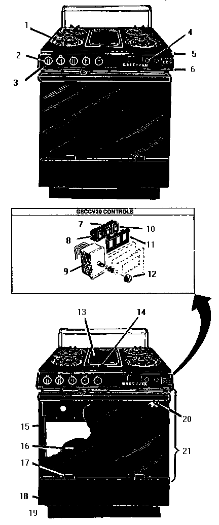 Thermador Gsc30cvb Gas Range Timer