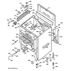 JBP56GR1 Electric Range Body Parts diagram