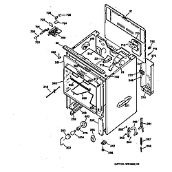 JBP65GS1AD Electric Range Body Parts diagram