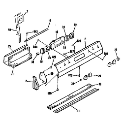 JDP36GP Electric Range Control panel Parts diagram