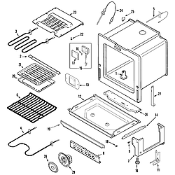 JDS8850ASS Range Oven/base Parts diagram