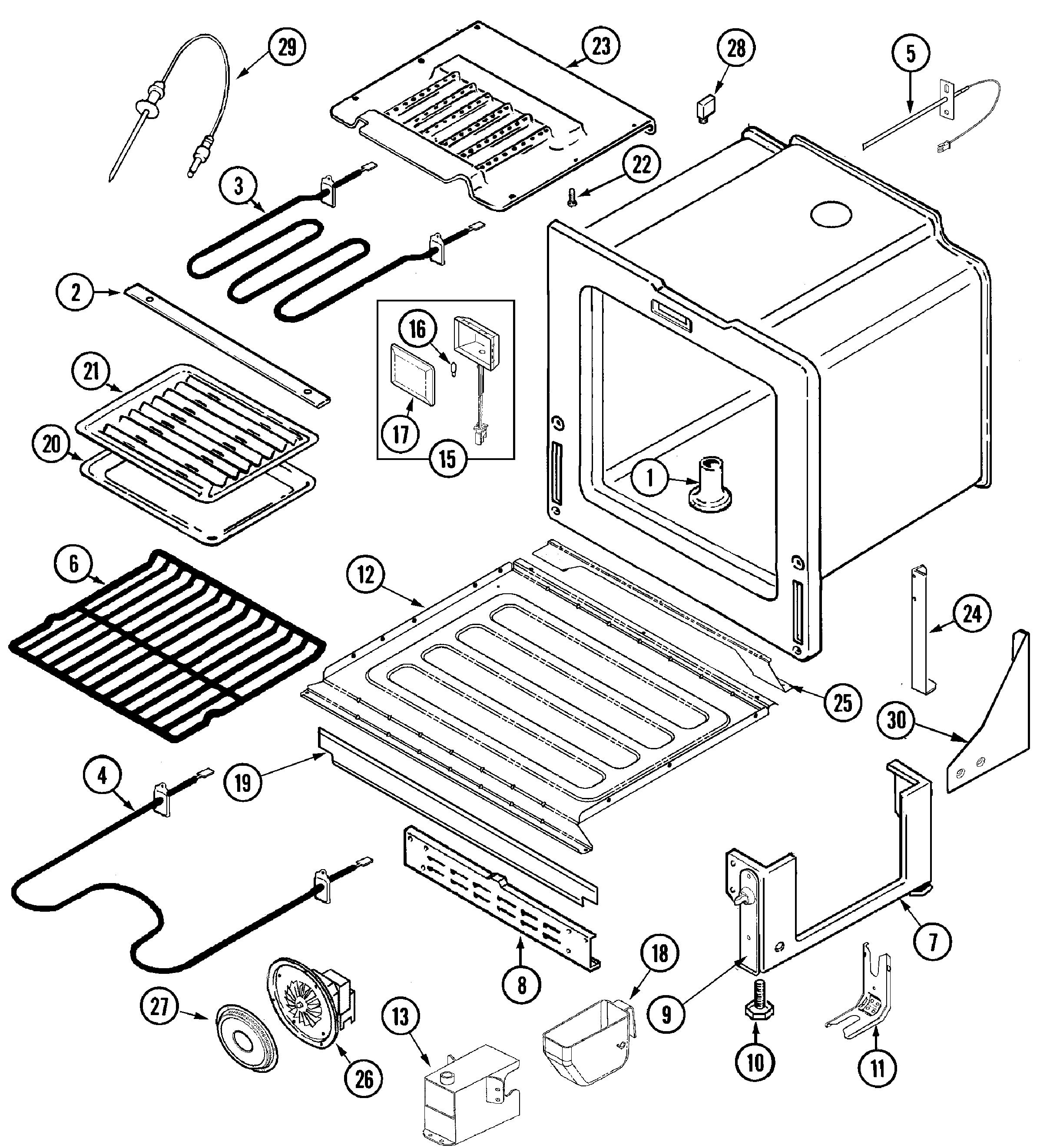 Jenn Air Oven Parts Diagram