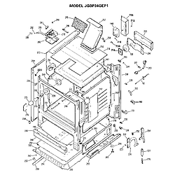 JGBP34GEP1 Gas Range Cabinet Parts diagram