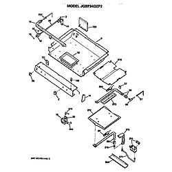 JGBP34GEP2AD Gas Range Burner assembly Parts diagram