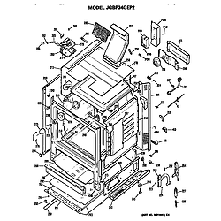 JGBP34GEP2AD Gas Range Main body Parts diagram