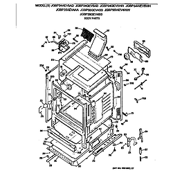 JGBP35WEV4WW Gas Range Body Parts diagram