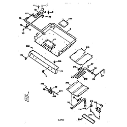 JGBP79AEW1AA Gas Range Gas burner Parts diagram