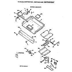 JGBP79WEV4WW Gas Range Burner & gas Parts diagram