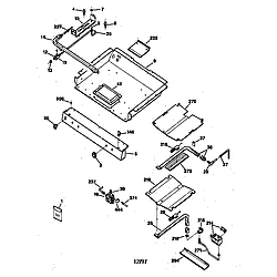 JGBP79WEW1WW Gas Range Gas burner Parts diagram