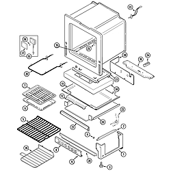 JGS8750ADB Slide-In Gas Range Oven/base Parts diagram