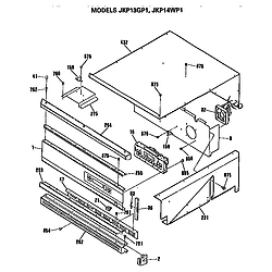 JKP13GP1 Electric Wall Oven Control Parts diagram