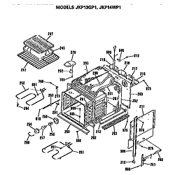 JKP13GP1 Electric Wall Oven Oven Parts diagram