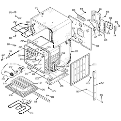 JKP15 Electric Oven Body Parts diagram