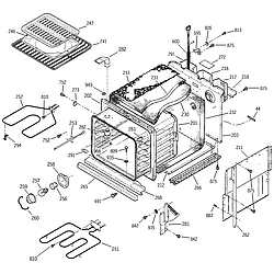 JKP15BA2BB Electric Oven Body Parts diagram