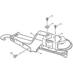 JKP15BA2BB Electric Oven Door lock Parts diagram