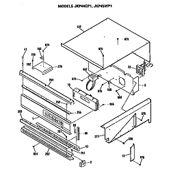 JKP45WP1 Electric Wall Oven Control Parts diagram