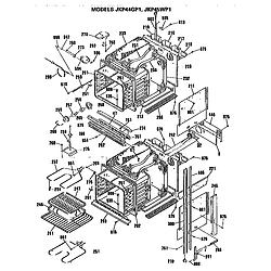 JKP45WP1 Electric Wall Oven Ovens Parts diagram