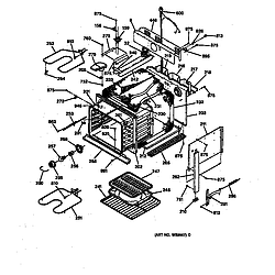 JMP28BW1AD Electric Range Body Parts diagram