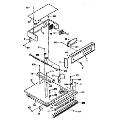 JRP15WP3WG Electric Wall Oven Controls and top Parts diagram