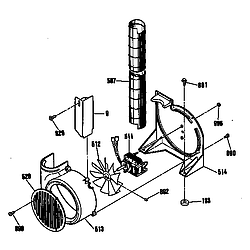 JSP31GP Electric Range Vent Parts diagram