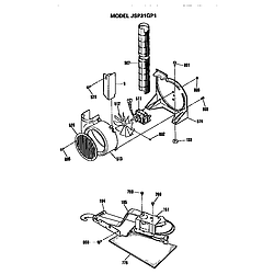 JSP31GP1 Free-Standing / Drop-in Range Blower Parts diagram